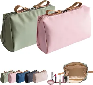 LONGLUAN Tidynook Makeup Bag Small, Tidynook Cosmetic Bag, Tidynook Lipstick Makeup Bag Mini, Tidynook Makeup Bag for Purse, Tidynook Makeup Pouch with Compartments (2PCS-A)