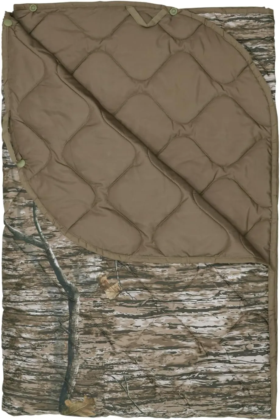 LOOGU ENTS Camo Blanket Water-Resistant Poncho Liner for Outdoor Camping, Hiking, Hunting, Survival, Backpacking, Picnicking, Fishing Trips