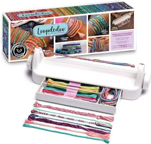 Loopdedoo DIY Friendship Bracelet Maker Kit for Kids - Make Bracelets in Minutes for Birthdays and Friendship Gifts - Award Winning Crafts Kit for Kids, Easy-to-Use, Loop Your Own Style, Aged 8 