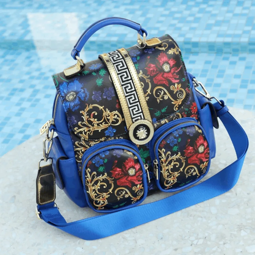 Luxury Designer Printed Backpack with Shoulder strap