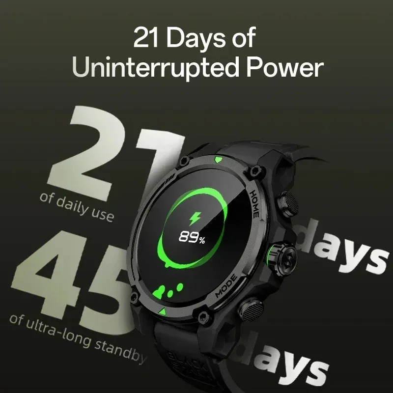 Luxury GPS Smartwatch – 1.43" AMOLED Display with 21-Day Battery Life, 5ATM Waterproof, Built-in GPS Satellite Positioning, AI Voice Assistant, and 100  Sport Modes, Ideal for Android and iOS