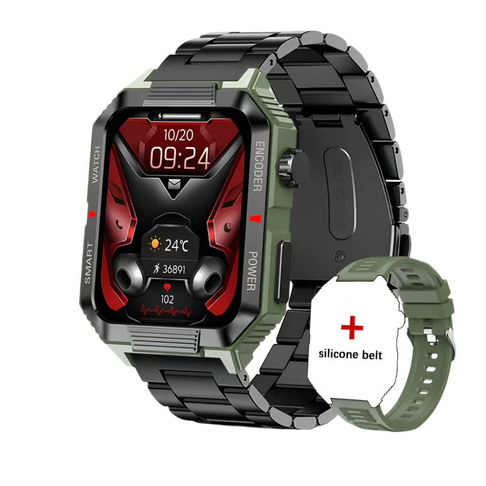 Luxury NFC GPS Smartwatch – 1.99" AMOLED Screen with Bluetooth Calling, 120  Sports Modes, Weather Data, and Waterproof Design for Outdoor Fitness and Daily Life