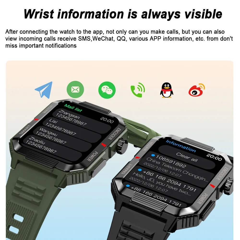 Luxury NFC GPS Smartwatch – 1.99" AMOLED Screen with Bluetooth Calling, 120  Sports Modes, Weather Data, and Waterproof Design for Outdoor Fitness and Daily Life
