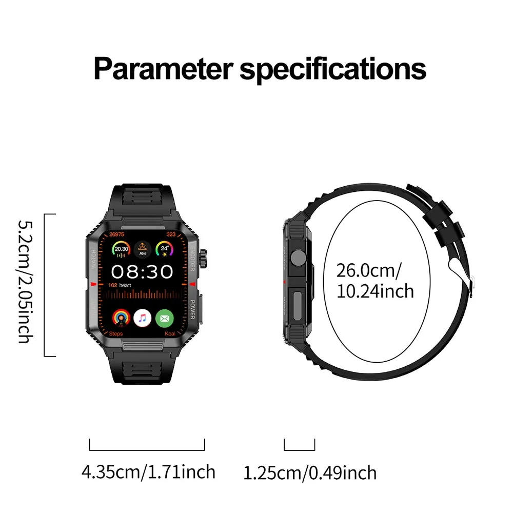 Luxury NFC GPS Smartwatch – 1.99" AMOLED Screen with Bluetooth Calling, 120  Sports Modes, Weather Data, and Waterproof Design for Outdoor Fitness and Daily Life