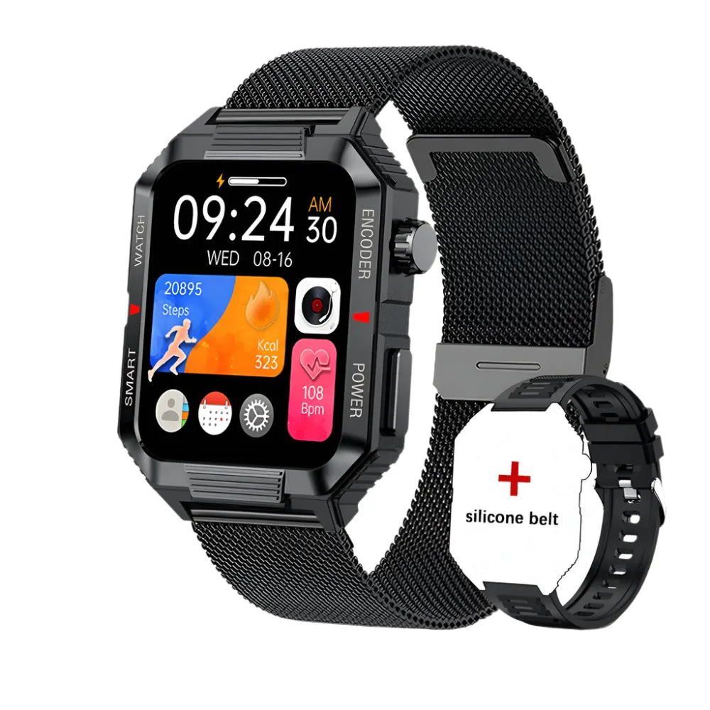 Luxury NFC GPS Smartwatch – 1.99" AMOLED Screen with Bluetooth Calling, 120  Sports Modes, Weather Data, and Waterproof Design for Outdoor Fitness and Daily Life