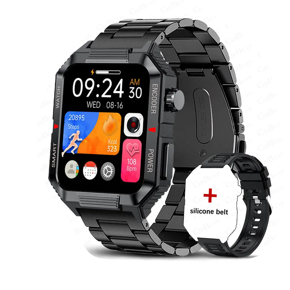 Luxury NFC GPS Smartwatch – 1.99" AMOLED Screen with Bluetooth Calling, 120  Sports Modes, Weather Data, and Waterproof Design for Outdoor Fitness and Daily Life
