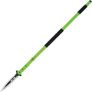 M48 Talon Survival Spear and Sheath - Cast Stainless Steel Blade, Fiberglass Reinforced Handle - Length 44 1/8” (Green)