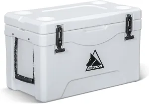 MADOG Portable Beach Cooler, Leak-Proof Travel Hard Cooler for 5-7 Days Ice Retention, LLDPE Portable Compact Coolers, Great for Beach, Picnic, Fishing and Camping