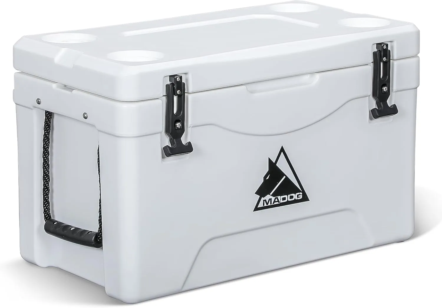 MADOG Portable Beach Cooler, Leak-Proof Travel Hard Cooler for 5-7 Days Ice Retention, LLDPE Portable Compact Coolers, Great for Beach, Picnic, Fishing and Camping