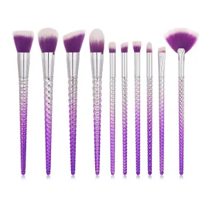 Makeup Brush Set Designed Professional Makeup Brushes, Gradient Color Premium Synthetic Fiber Comprehensive Face Make Up Brush Kit for Foundation Powder Blush Contour Eyeshadow Concealer Portable Applicator Brush Tools 34-1