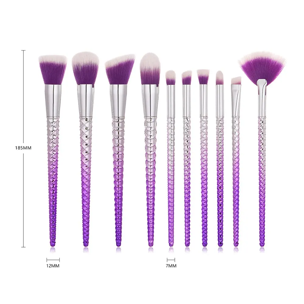 Makeup Brush Set Designed Professional Makeup Brushes, Gradient Color Premium Synthetic Fiber Comprehensive Face Make Up Brush Kit for Foundation Powder Blush Contour Eyeshadow Concealer Portable Applicator Brush Tools 34-1