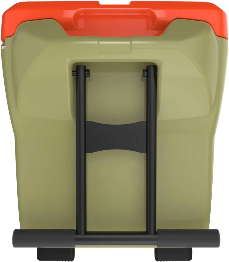 Maluna 50 Quart Wheeled Hard Cooler| Rotomolded | Insulated Portable Ice Chest Box for Drinks, Beverages, Beach, Camping, Picnic, Hunting, Fishing, Boating | Made in USA