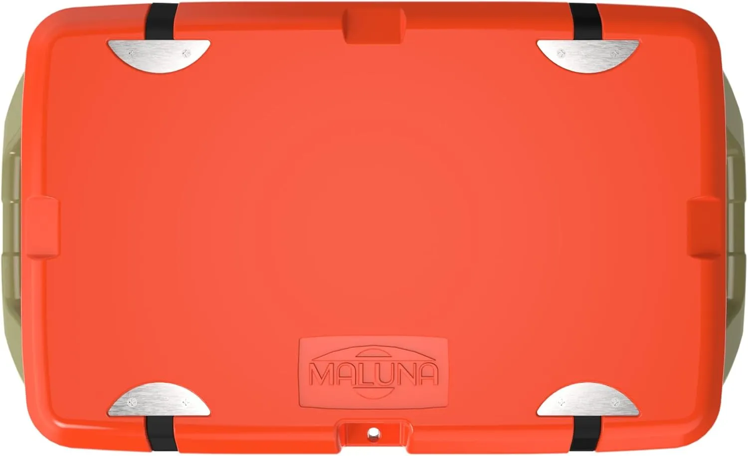 Maluna 50 Quart Wheeled Hard Cooler| Rotomolded | Insulated Portable Ice Chest Box for Drinks, Beverages, Beach, Camping, Picnic, Hunting, Fishing, Boating | Made in USA