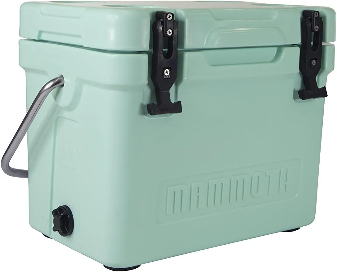 Mammoth Coolers Cruiser Series, Insulated Hard Ice Chest with Durable Double-Walled Rotomolded Construction, Great for On-The-Go Recreational Activities (Cruiser 20, Seafoam Green)