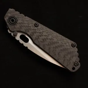 MASALONG Tactical Folding Knife, D2 Steel Blade, Carbon Fiber Handle, Black (Carbon Fiber)