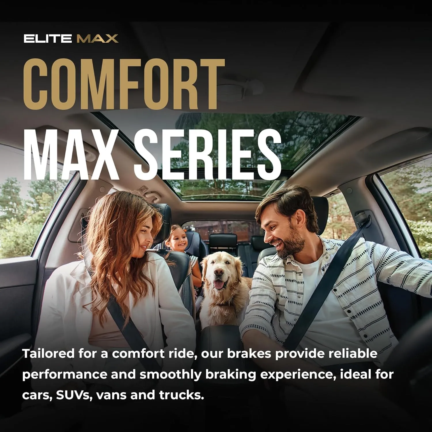 Max Advanced Brakes Front & Rear Brake Kit Compatible With 2018 2019 2020-2023 Hyundai Kona AWD Manual Parking Brakes Replacement Geomet Coated OE Disc Brake Rotors and Ceramic Brake Pads