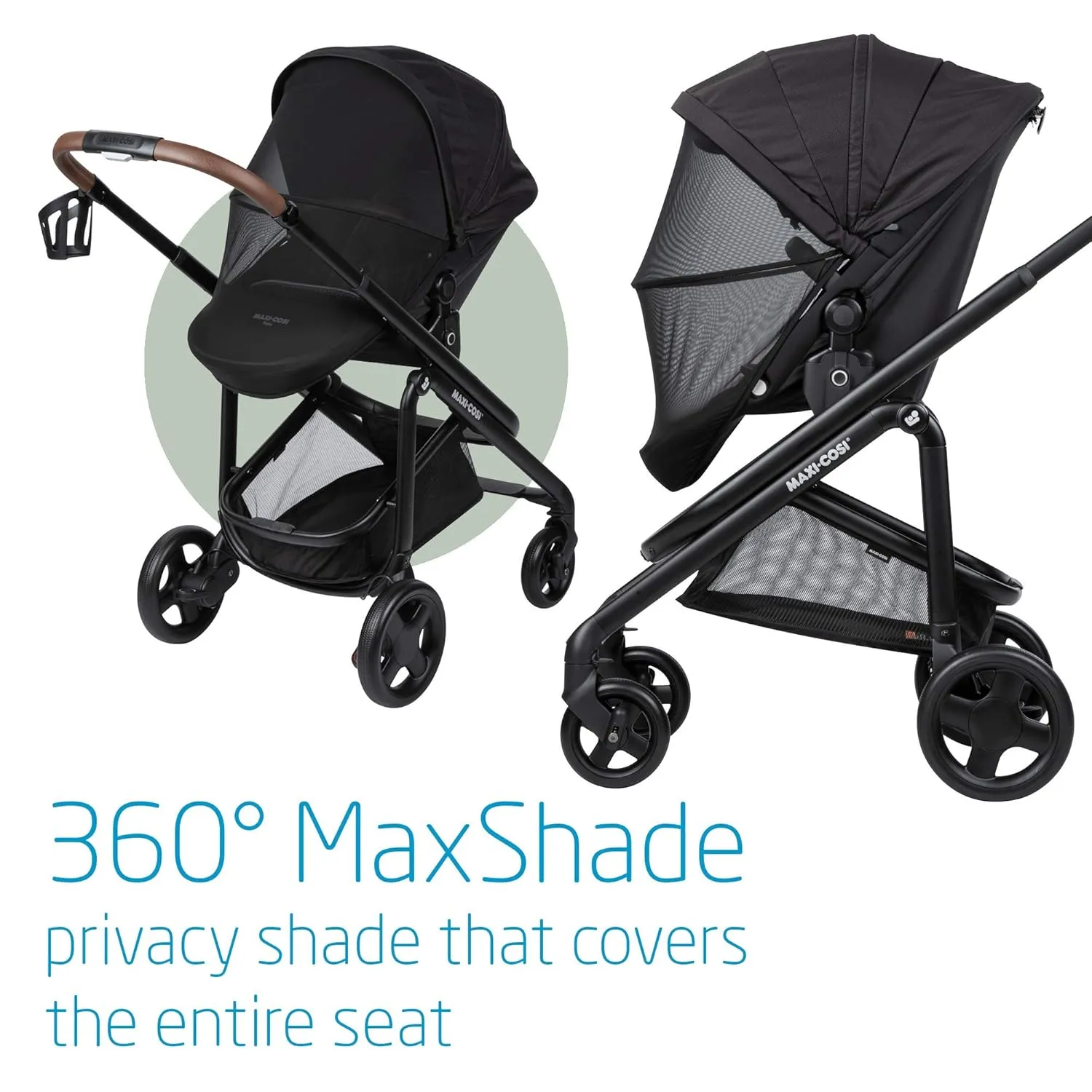 Maxi-Cosi Tayla Stroller, Modular Lightweight Stroller Seat, Parent or World Facing, Essential Black
