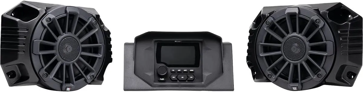 MB Quart Two Speaker Audio System Compatible with Polaris Ranger 2018-current, UTV, Stage 2, Weatherproof