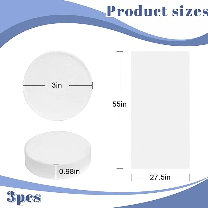 MCPINKY 3PCS Compressed Towel Tablets, 55 x 27in Reusable Travel Towels Compressed Bath Towel Portable Magic Towels for Camping Hiking Face Washing Toilet Swim