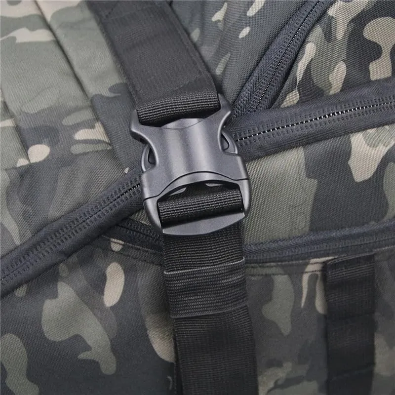 Men Army Sport Gym Bag Tactical Waterproof Backpack Camping Backpacks Sports Travel Bags, Black, S 40Litres, Backpacks