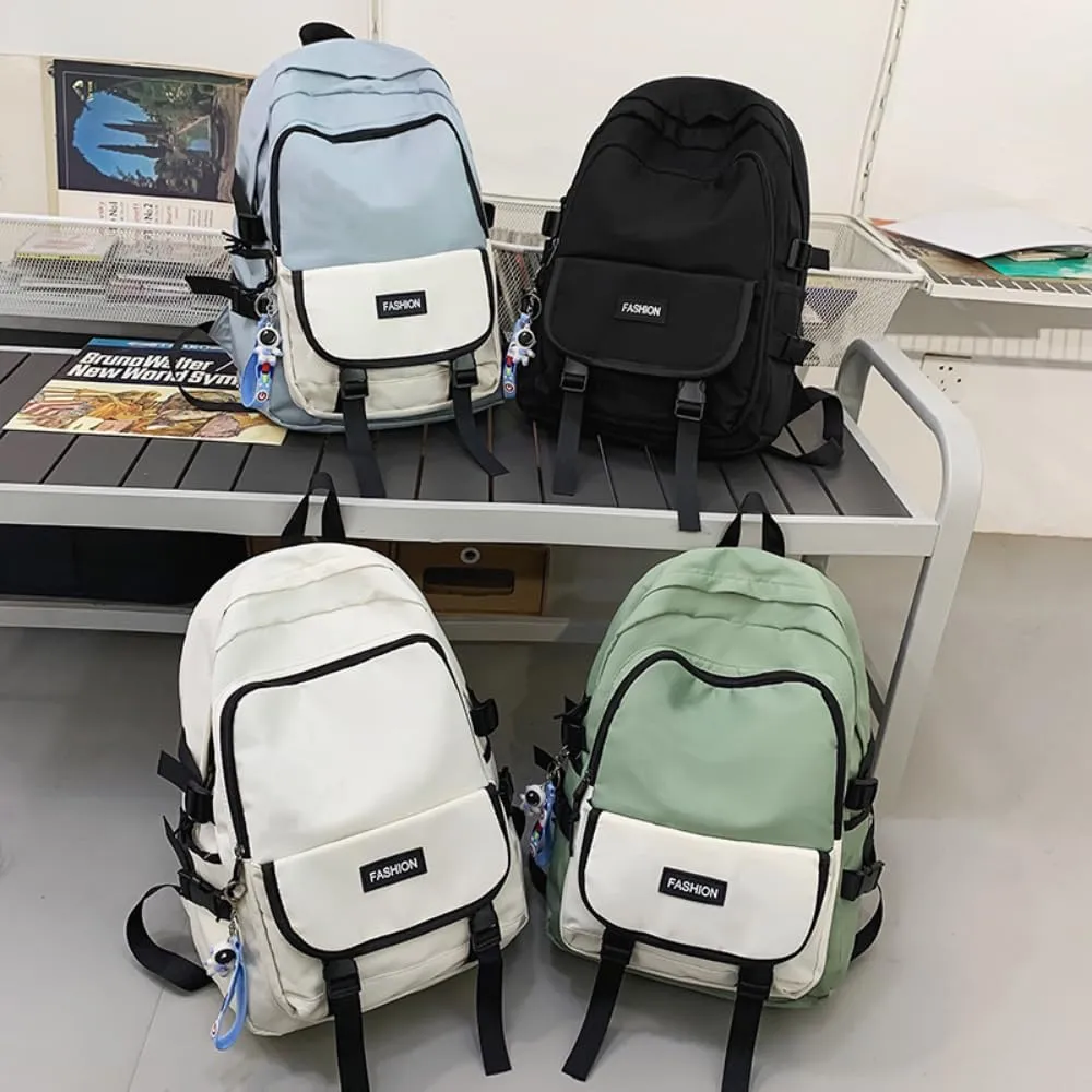 Men's and Women's Fashion Casual Large-capacity Backpack Ultra-light Wear-resistant Backpack Waterproof Travel Bag (Green,Large)