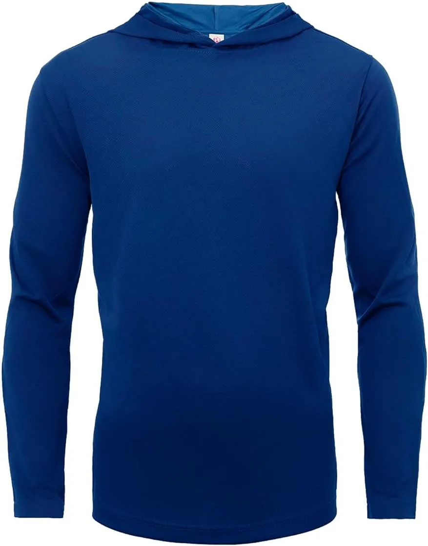Mens Long Sleeve Shirt Lightweight Sun Protection Fishing Shirts Athletic Hoodie Shirts 5 Pack