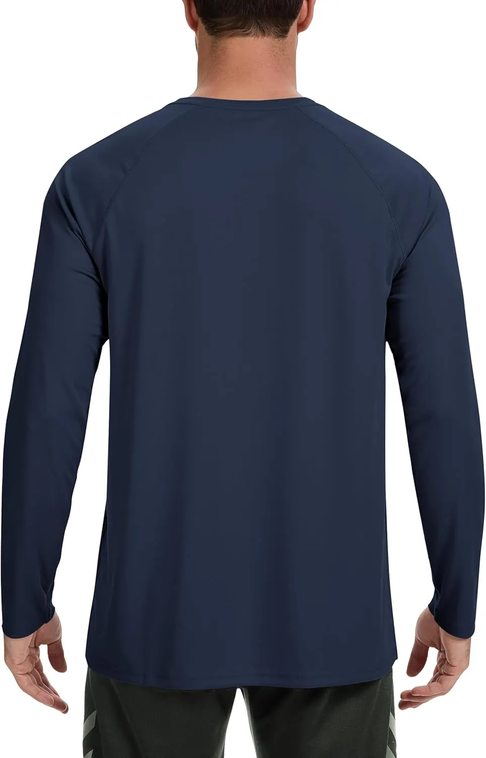 Men's UPF 50  Rash Guard Long Sleeve Shirts Sun Protection SPF UV Lightweight Swim T-Shirts