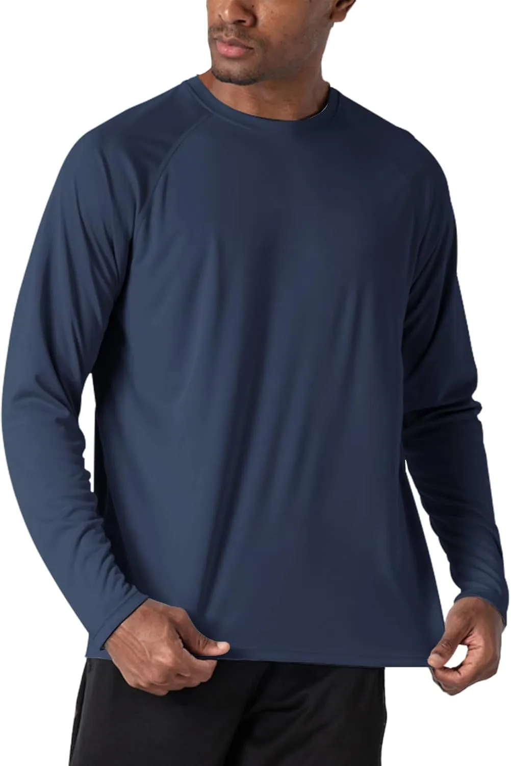 Men's UPF 50  Rash Guard Long Sleeve Shirts Sun Protection SPF UV Lightweight Swim T-Shirts