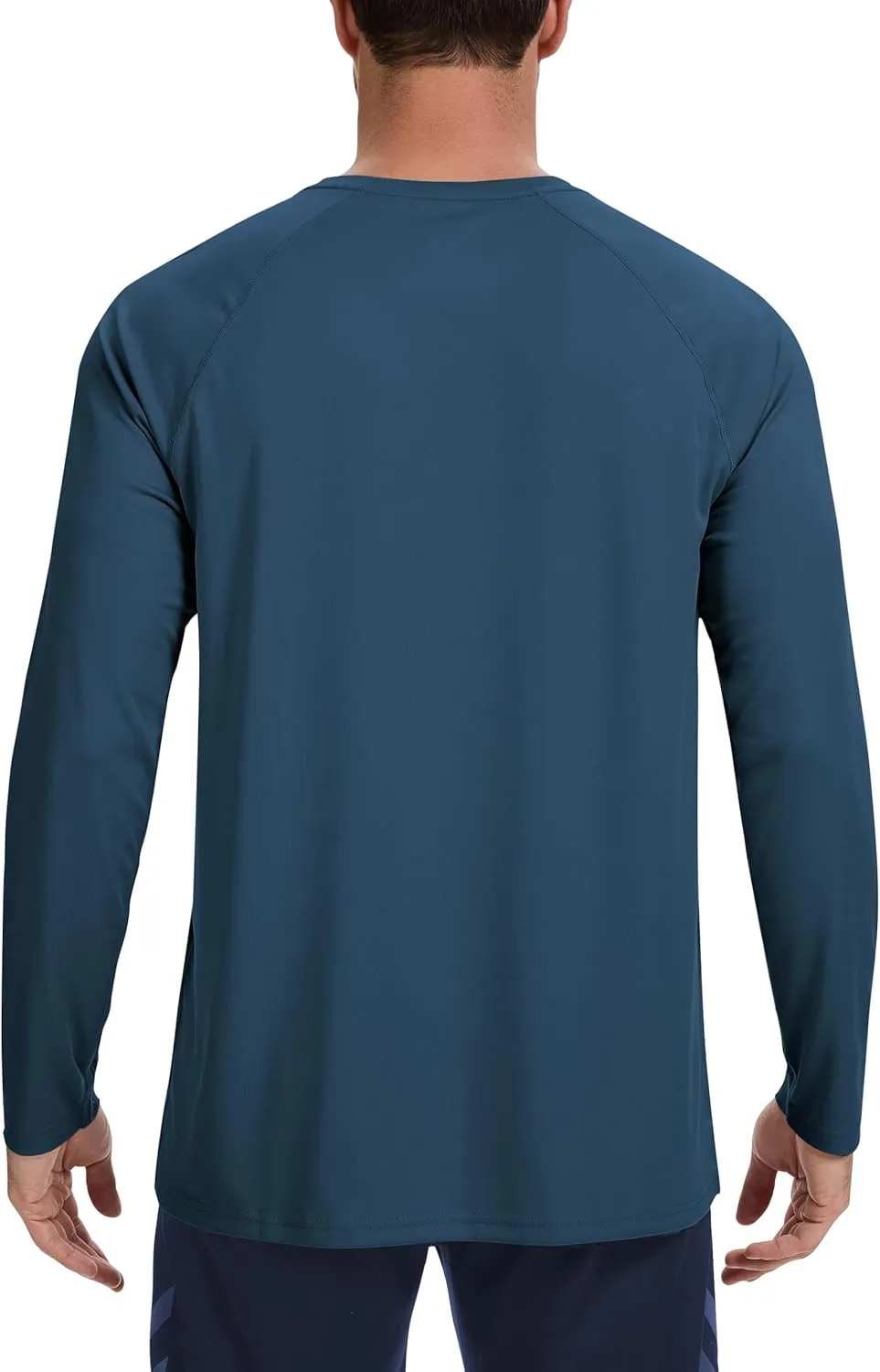 Men's UPF 50  Rash Guard Long Sleeve Shirts Sun Protection SPF UV Lightweight Swim T-Shirts