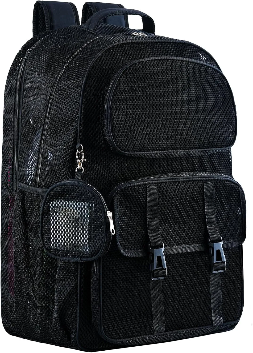 Mesh Backpack for School Heavy Duty, See Through Backpack for Women Men Student Diving Travel(3 sizes)
