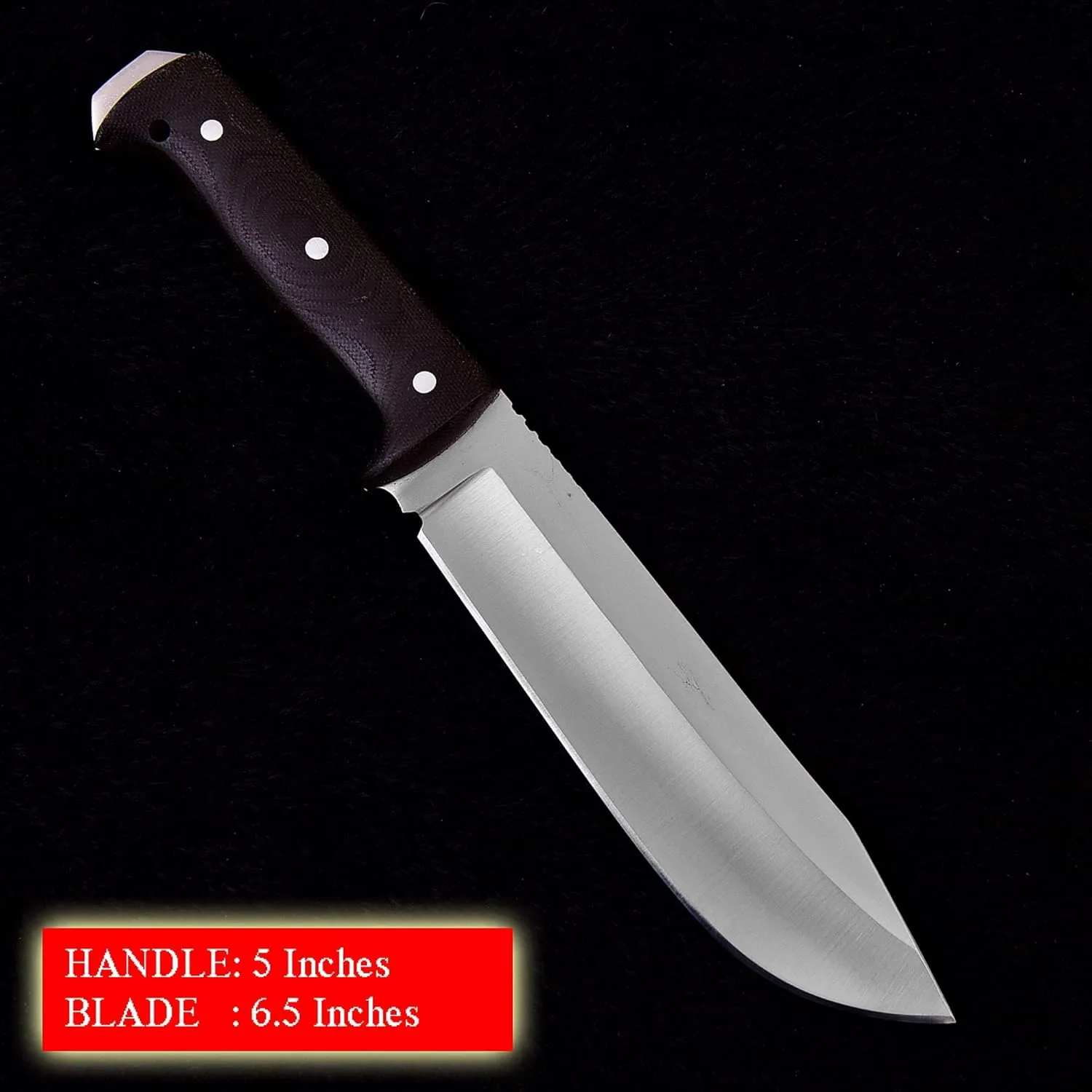 METAL OF HONOR Full Tang Fixed Blade Survival Knife, Bushcraft and Camping Outdoor Hunting Made of D2 Steel With Sheath (Brown)