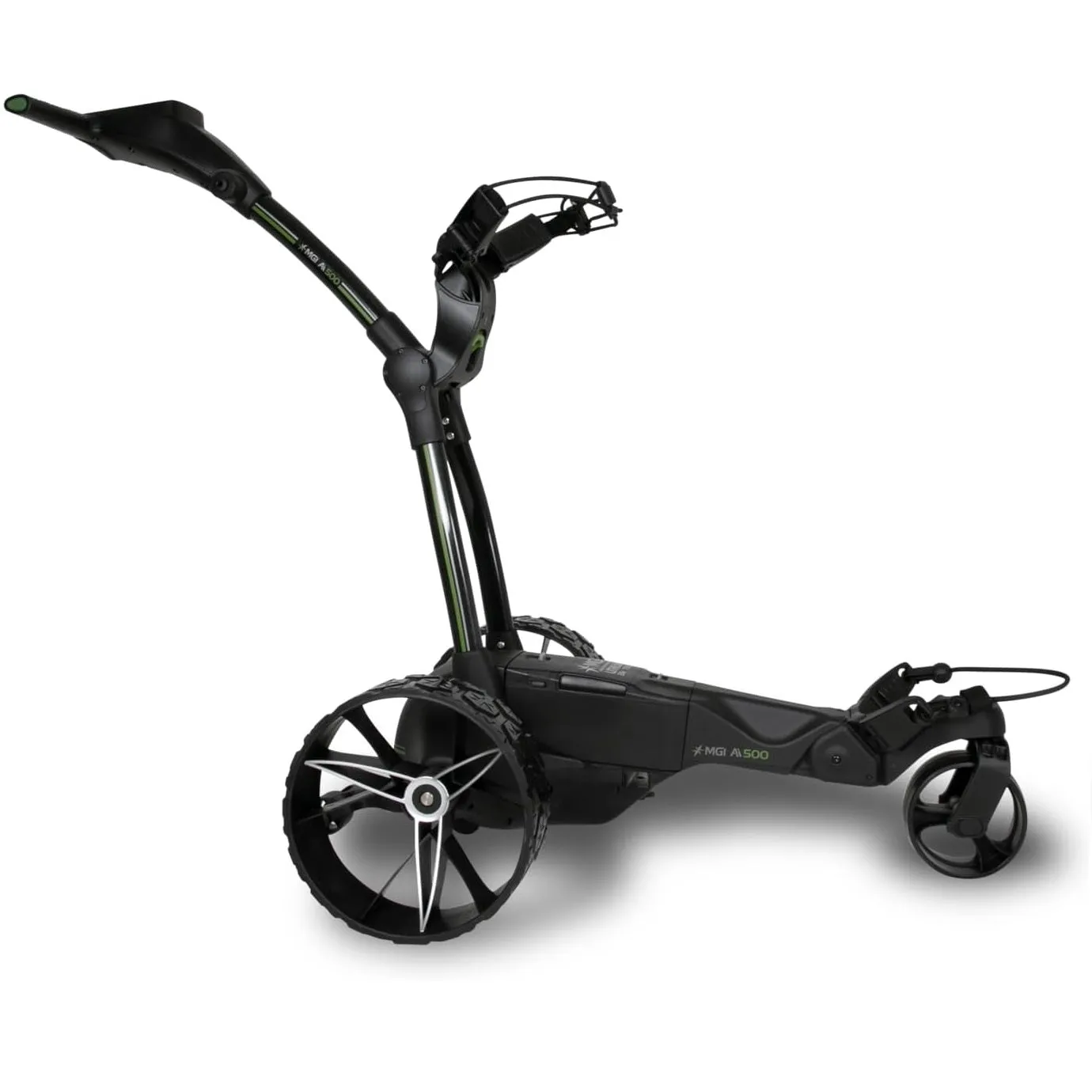MGI Ai 500 Electric Assisted GPS Golf Push Cart with 40,000 Preloaded Courses