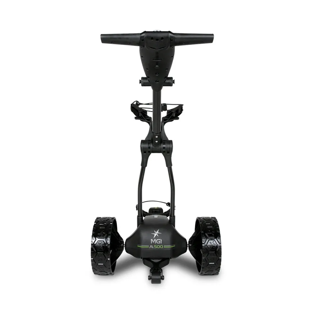 MGI Ai 500 Electric Assisted GPS Golf Push Cart with 40,000 Preloaded Courses