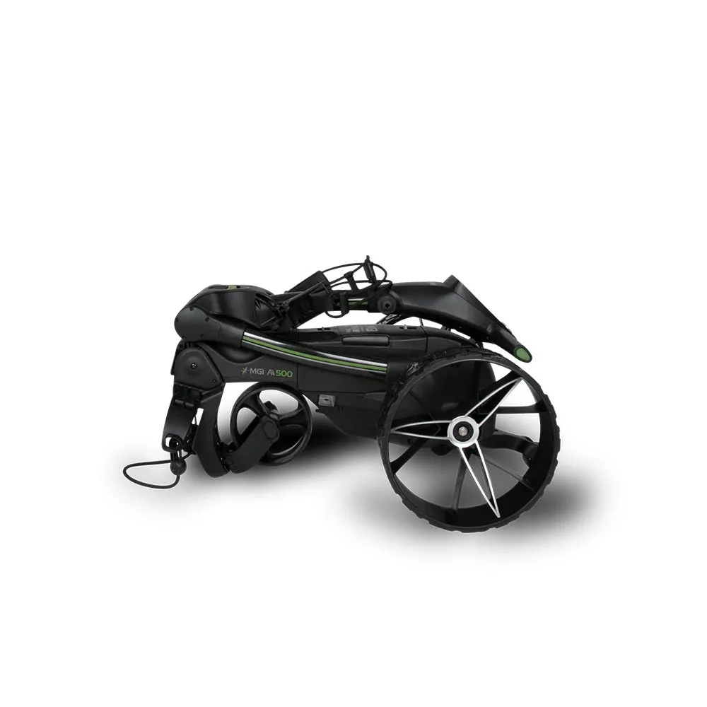 MGI Ai 500 Electric Assisted GPS Golf Push Cart with 40,000 Preloaded Courses