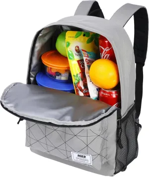 MIER Insulated Backpack Cooler Small Leakproof Lightweight Cute for Women Men to Work, Picnics, Camping, Park Day Trips, 15 L