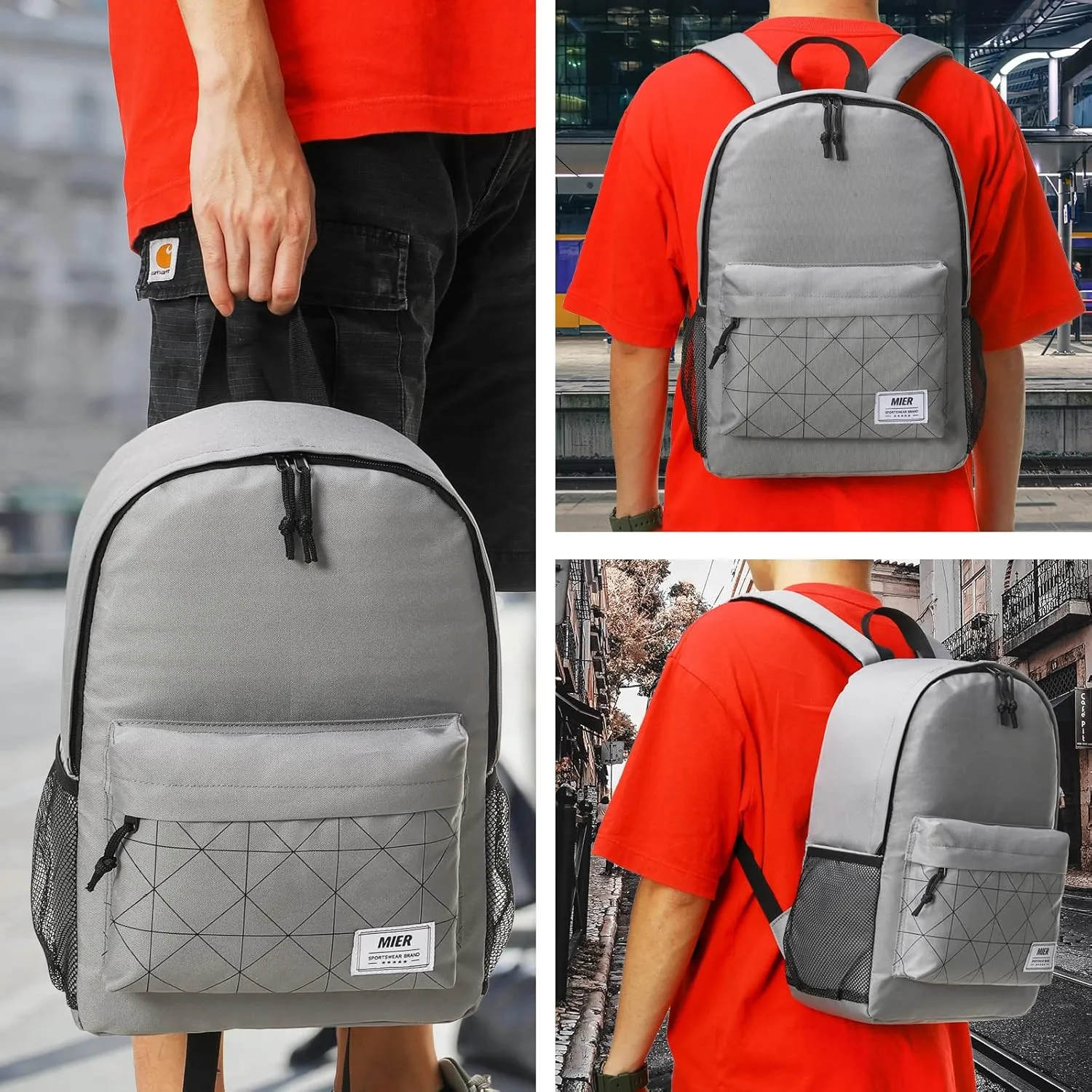MIER Insulated Backpack Cooler Small Leakproof Lightweight Cute for Women Men to Work, Picnics, Camping, Park Day Trips, 15 L