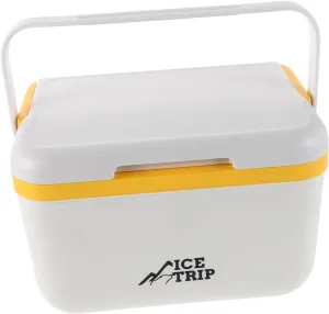 Mikikit Outdoor Thermal Insulated Food Storage Box Portable Picnic Cooler Container for Camping BBQ Fishing Travel Lightweight Capacity