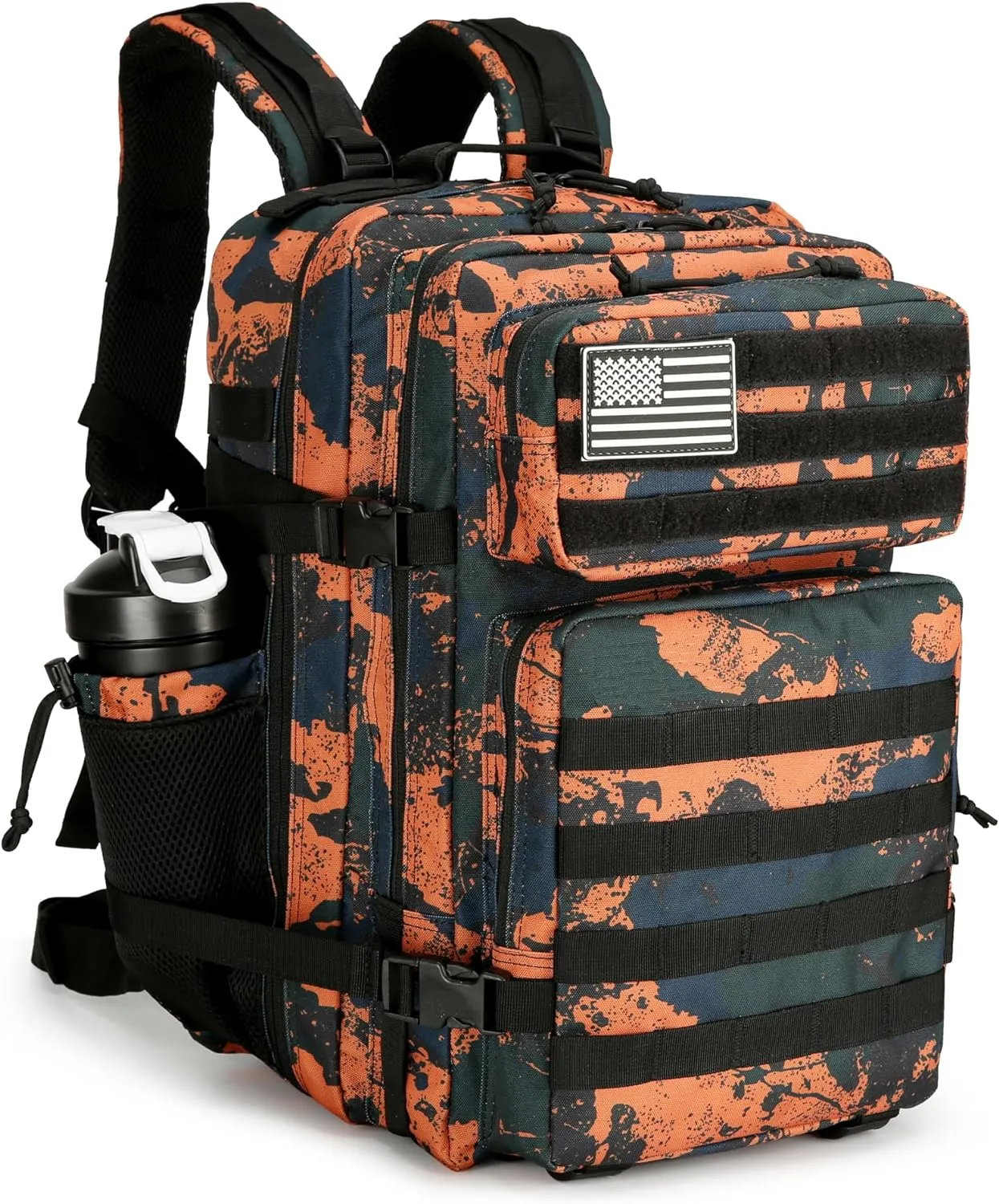 Military 45L Tactical Assault Backpack 3 day assault pack with Molle Waterproof backpack Rucksack for Tactical Backpacks