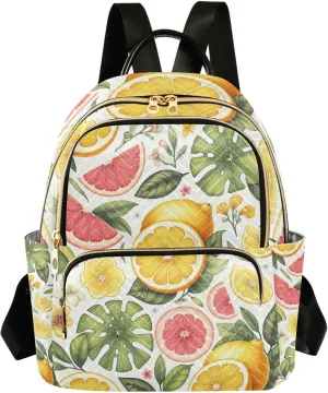 Mini Backpack for Women Tropical Juicy Fruit Mini Backpack Purse Lightweight Small Daypack, 8.5L