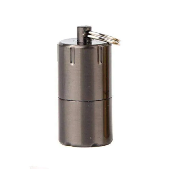 Mini Compact Kerosene Lighter Key Chain Capsule