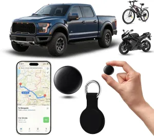 Mini GPS Tracker for Vehicles, Kids, Pets, Elderly – Real Time Car Tracking Device with Find My (iOS), No Subscription, No SIM, Hidden Anti-Theft Tag, Best Tracker for Cars & Dogs