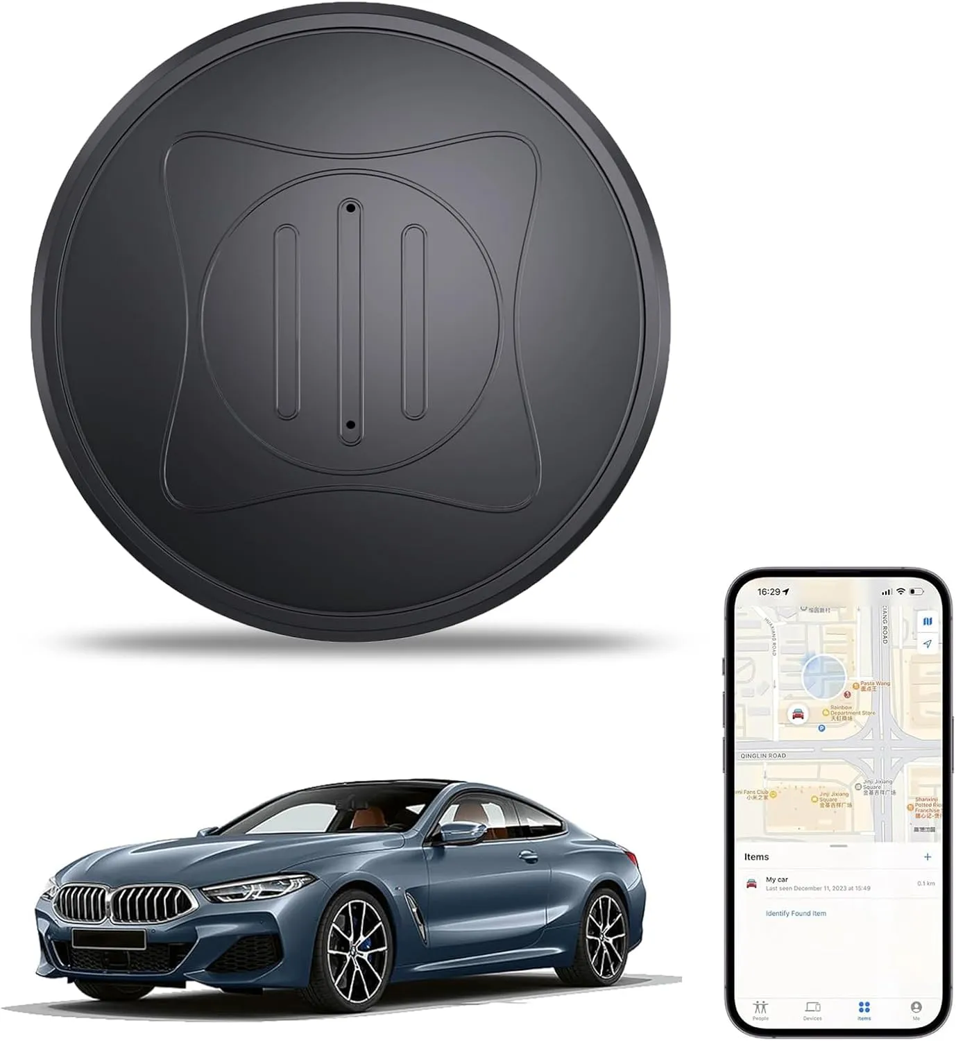 Mini GPS Tracker for Vehicles - Magnetic Real-Time GPS Tracker, Tracking Devices for Cars Hidden, Global Coverage Location Tracker for Kids, Dogs,Trucks/Person, No Subscription Required/No Monthly Fee