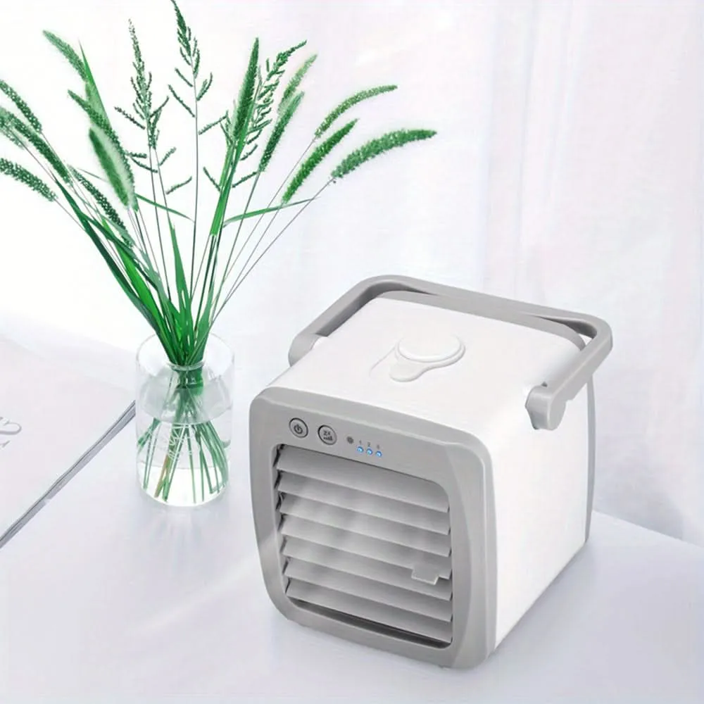 Mini Portable Air Conditioner Fan – USB Powered with 3-Speed Settings
