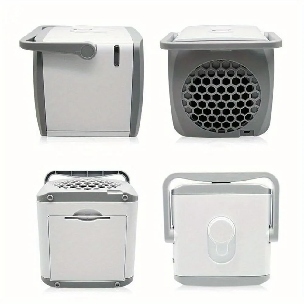 Mini Portable Air Conditioner Fan – USB Powered with 3-Speed Settings