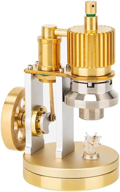 Mini Stirling Engine Model for Adults, Hot Air Stirling Engine Generator Model Science Education Kit, Mechanical Metal Beam Stirling Engine Kit (RTR)