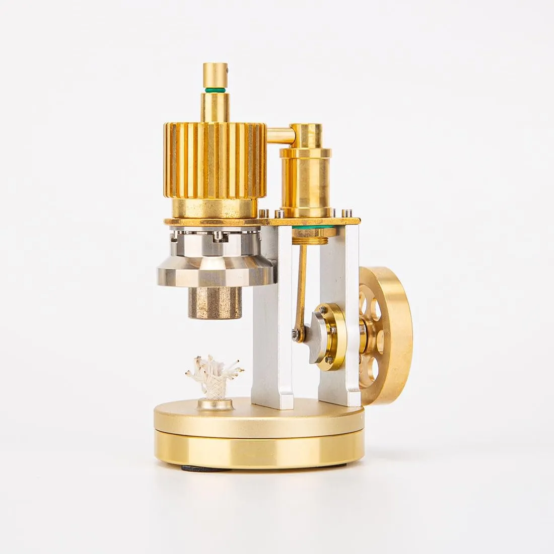 Mini Stirling Engine Model for Adults, Hot Air Stirling Engine Generator Model Science Education Kit, Mechanical Metal Beam Stirling Engine Kit (RTR)