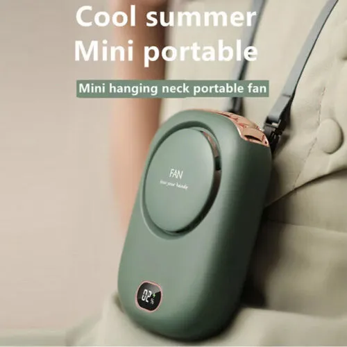 Mini USB Portable Hanging Neck Fan Electric Air Conditioner Air Cooler 3 Colors