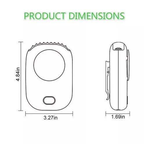 Mini USB Portable Hanging Neck Fan Electric Air Conditioner Air Cooler 3 Colors
