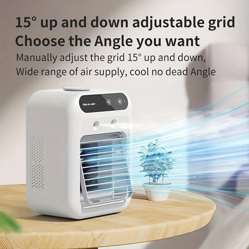 Mini USB Rechargeable Desk Fan – 1800mAh Portable Air Cooler