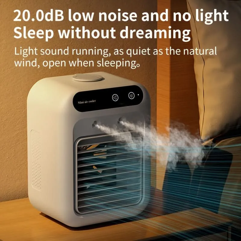 Mini USB Rechargeable Desk Fan – 1800mAh Portable Air Cooler